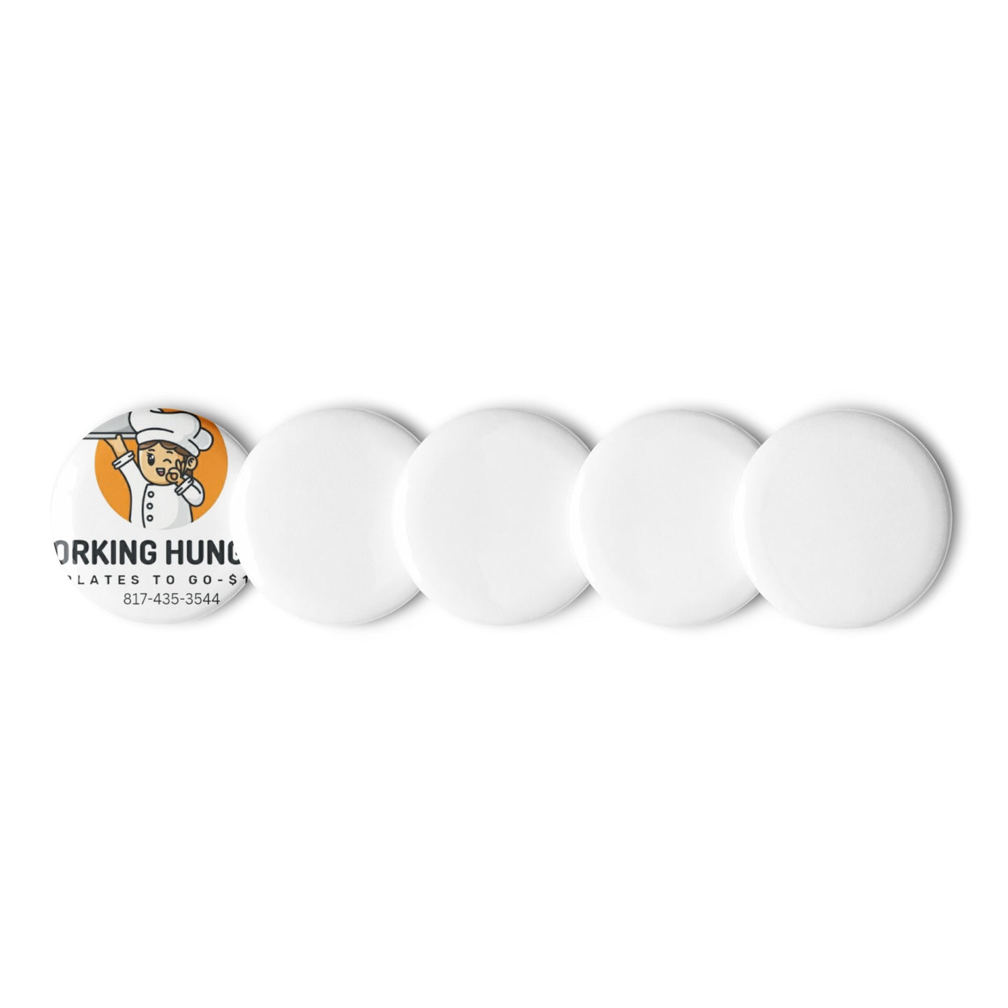 Set of pin buttons