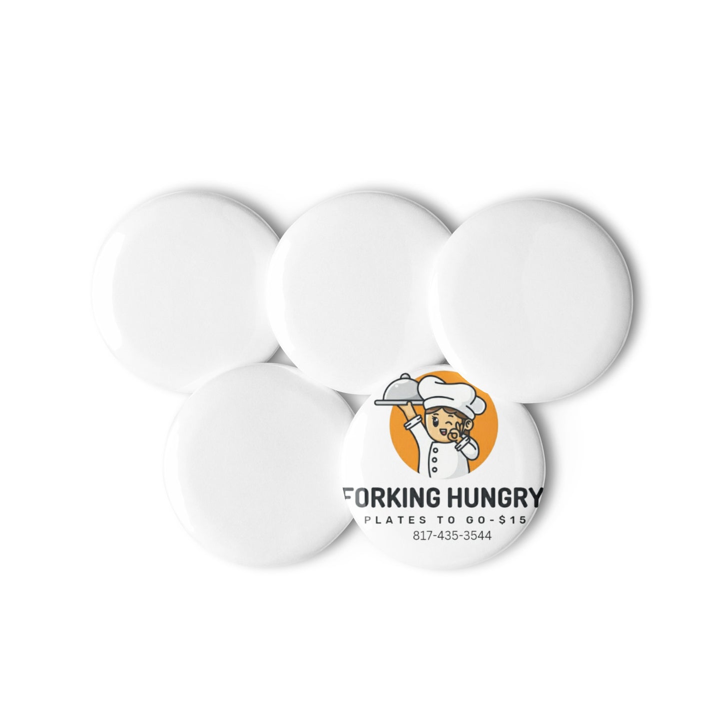 Set of pin buttons