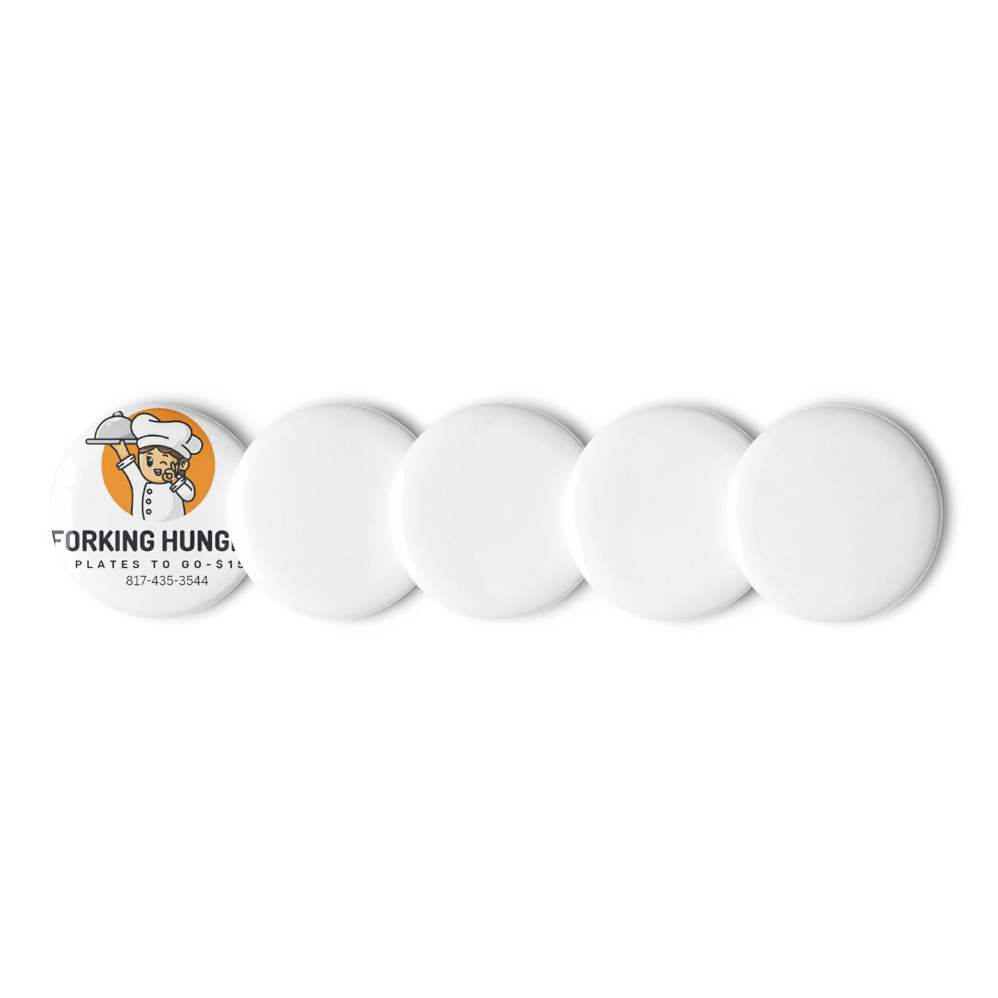 Set of pin buttons