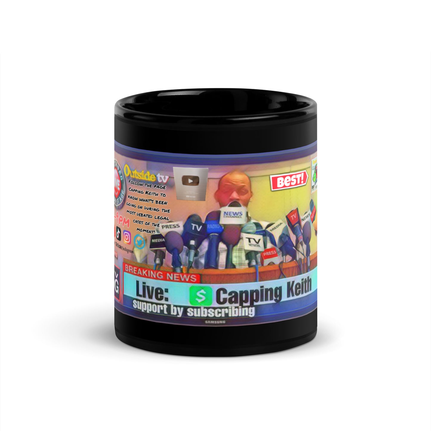 Black Glossy Mug