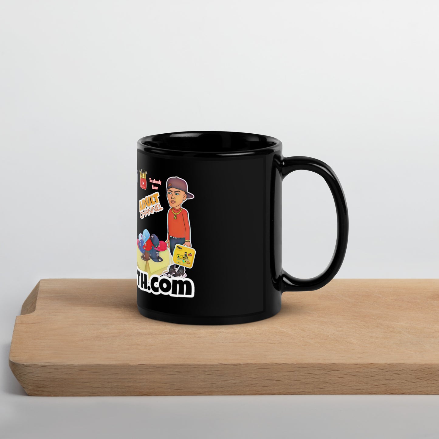 Cappingkeith Black Glossy Mug