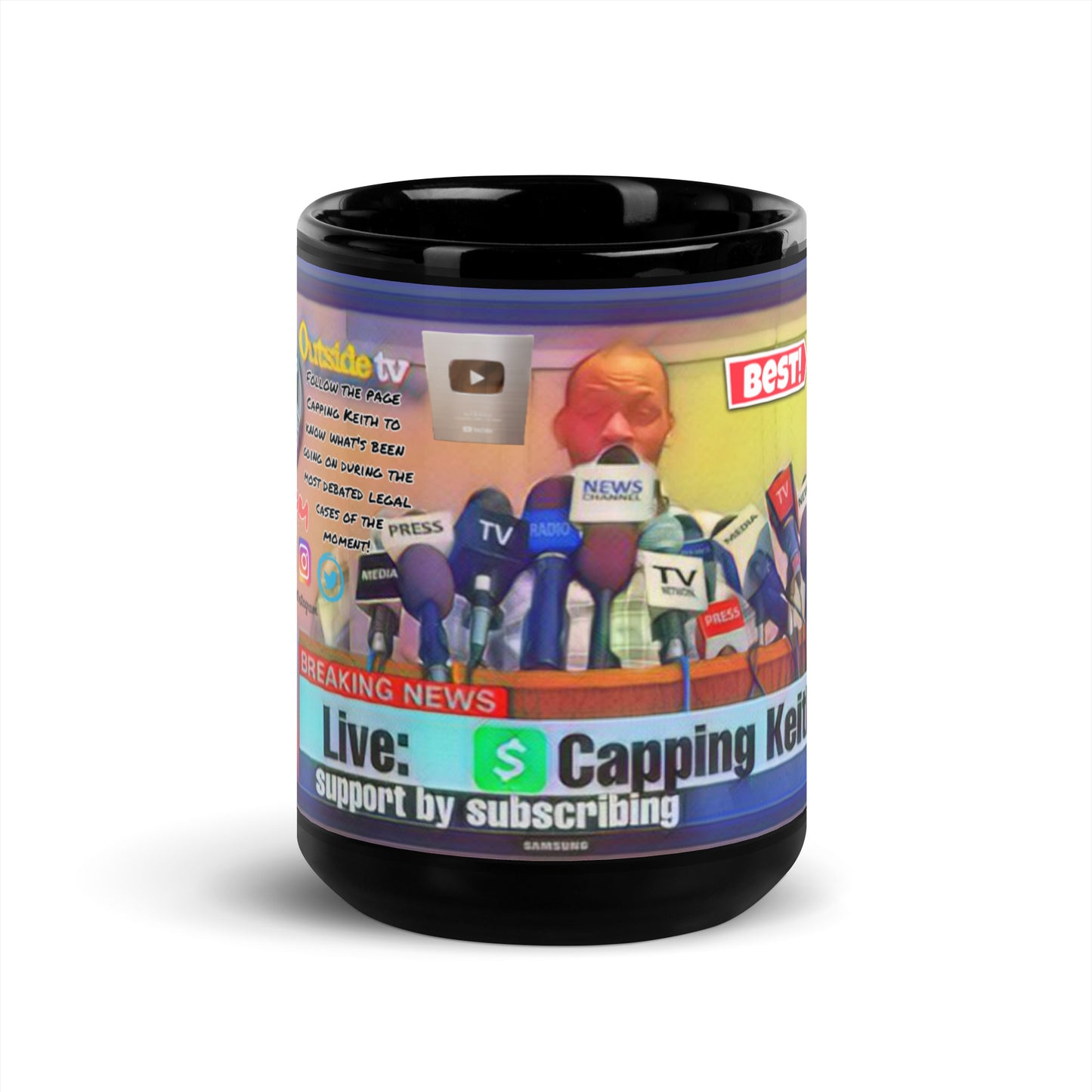 Black Glossy Mug
