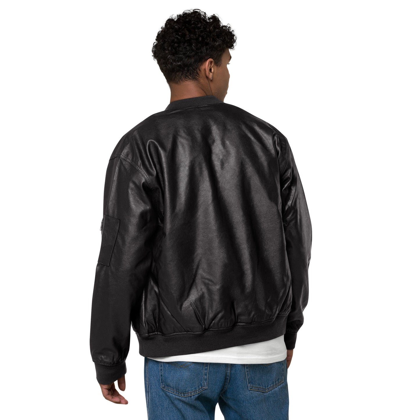 North Crowley Football Leather Bomber Jacket