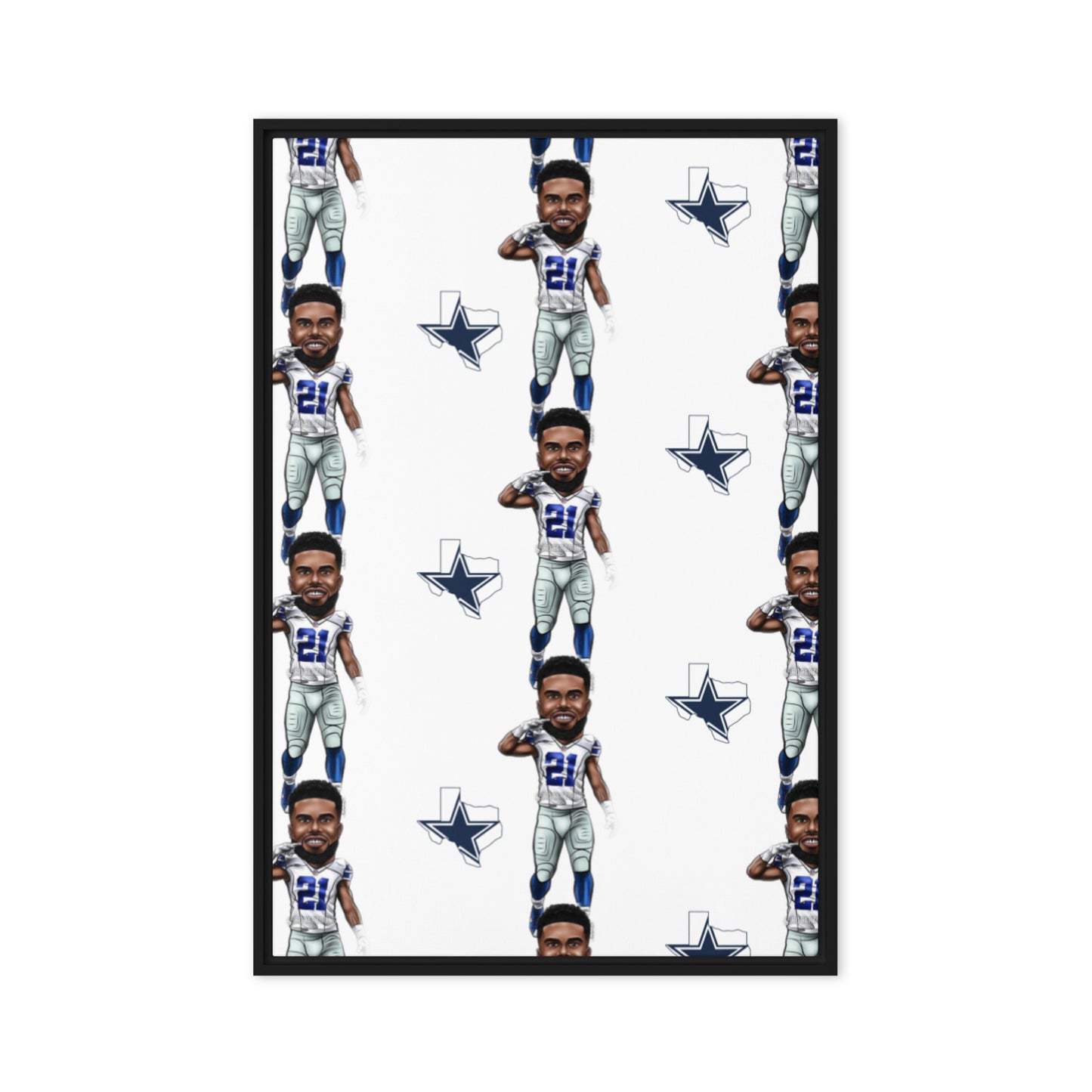 Dallas Framed canvas