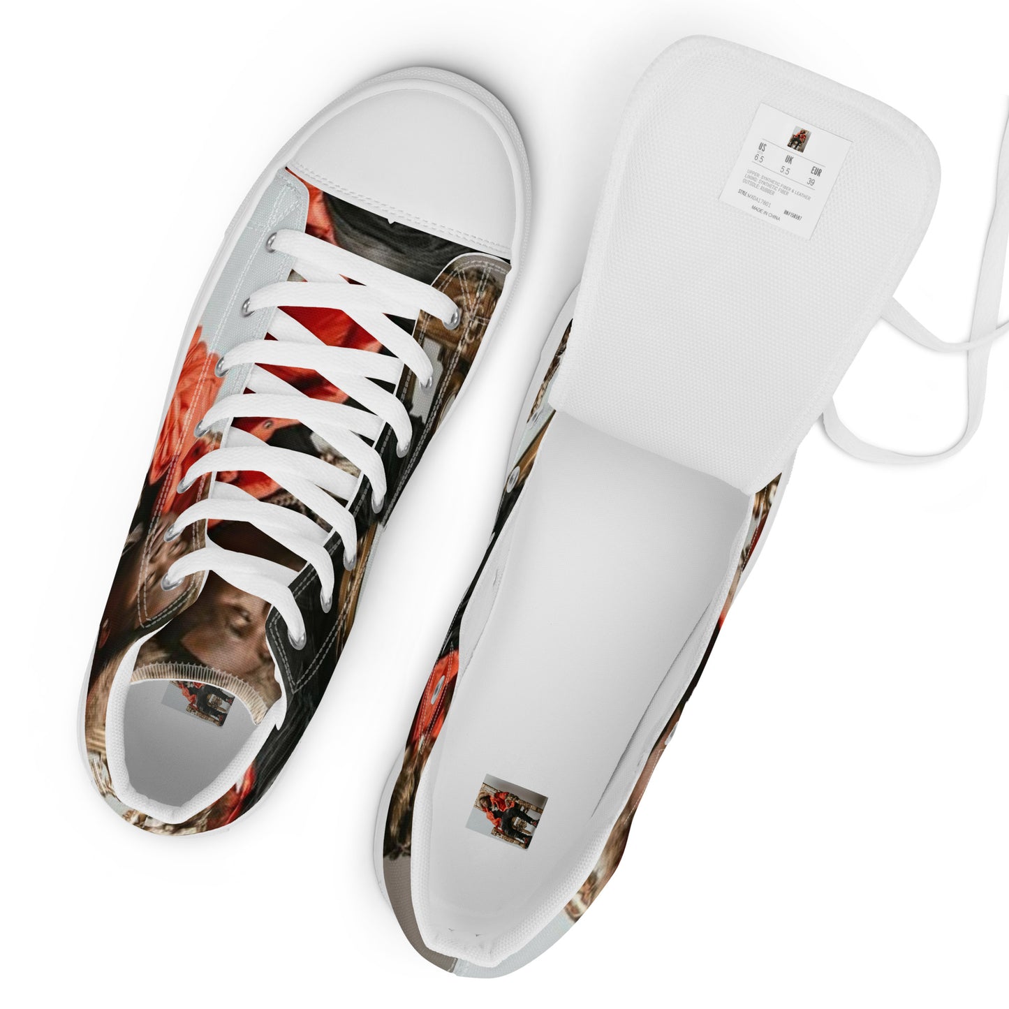 Mo3 king Men’s high top canvas shoes