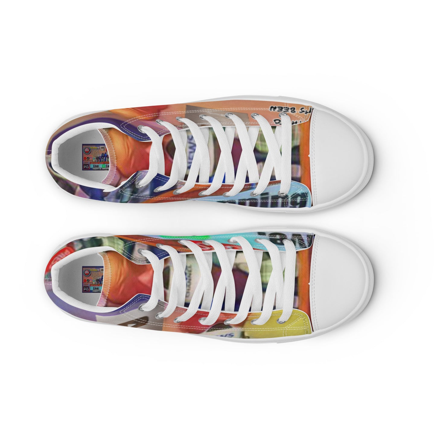 Capping Keith News Men’s high top canvas shoes