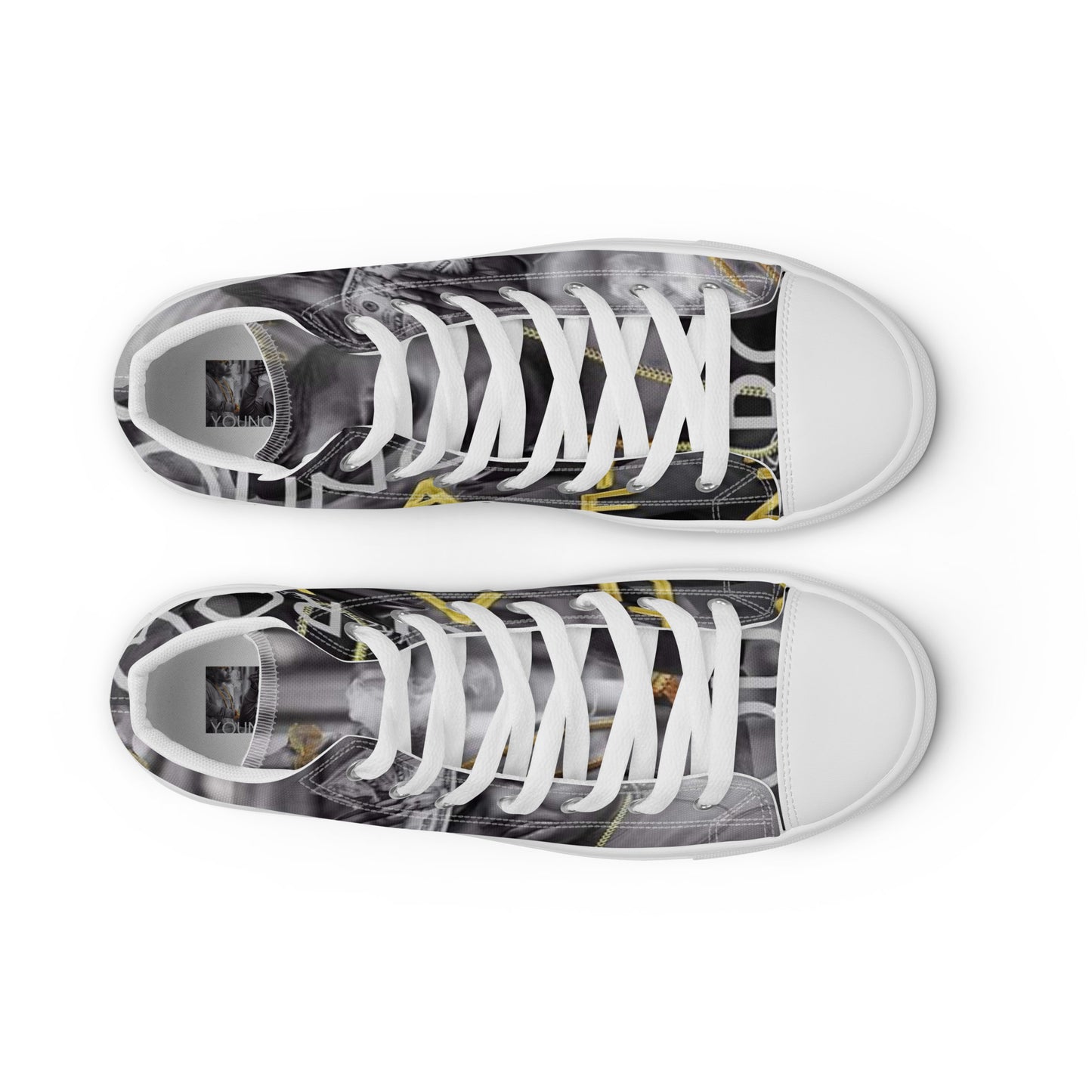 Young Row Men’s high top canvas shoes