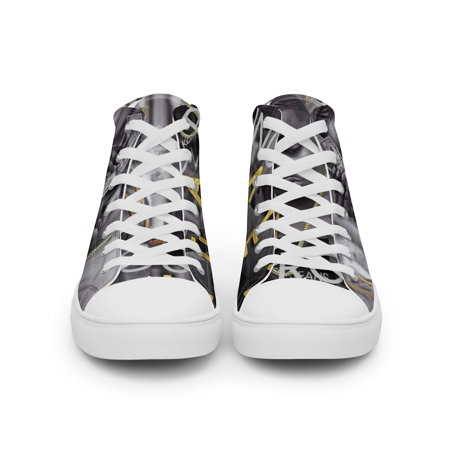 Young Row Men’s high top canvas shoes