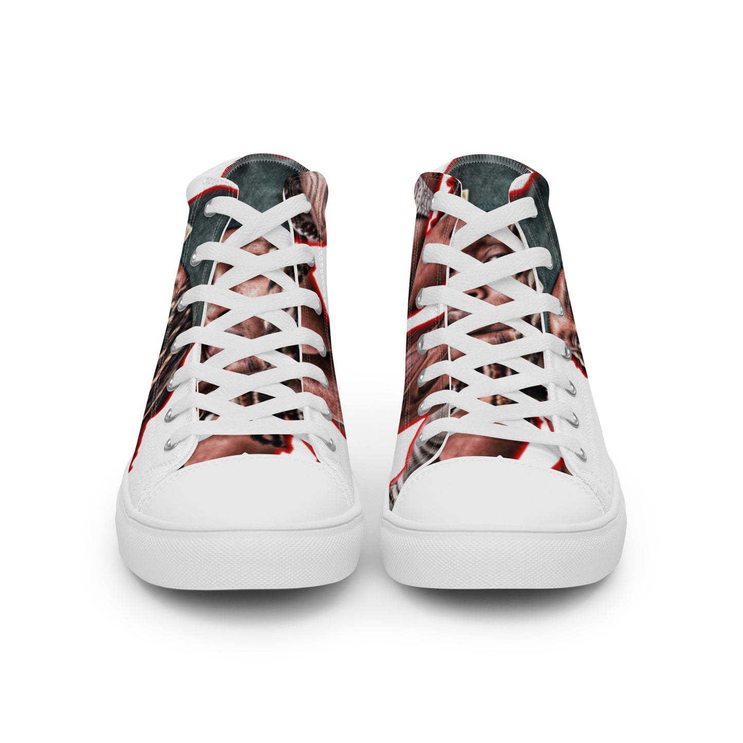King von high top canvas shoes