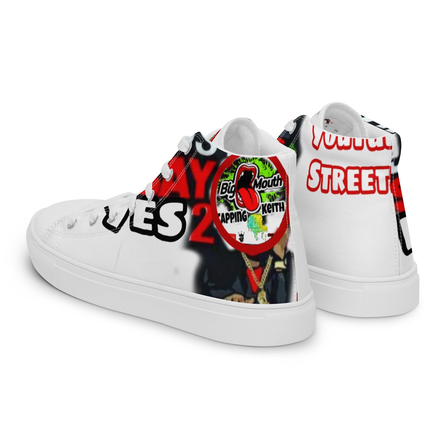 Men’s high top canvas shoes