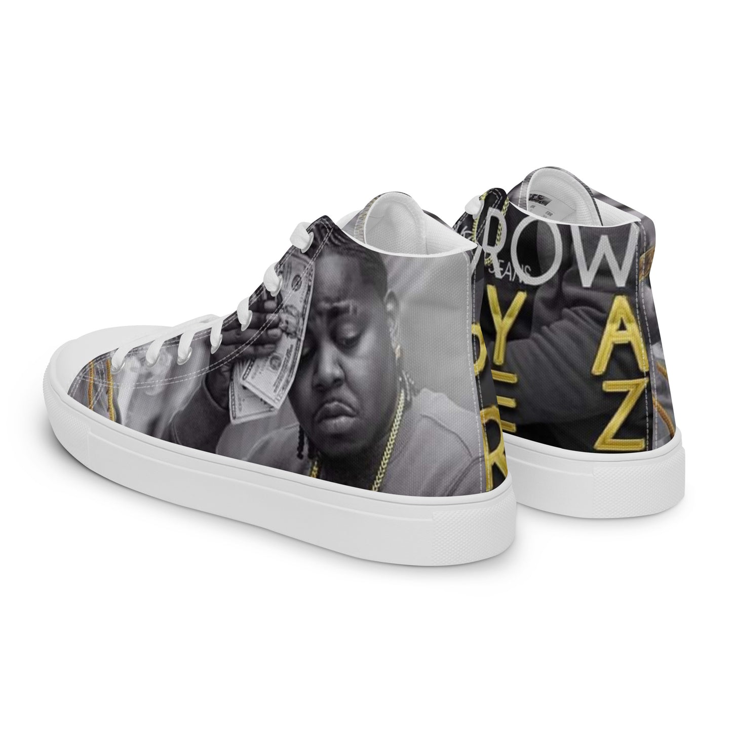 Young Row Men’s high top canvas shoes