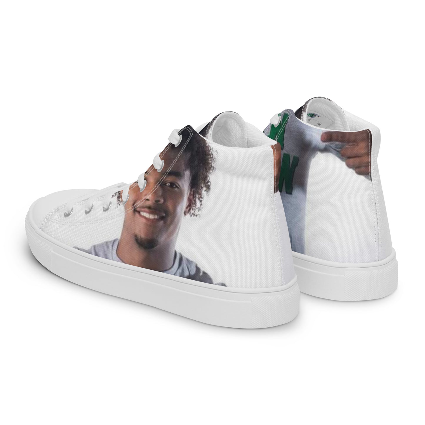 Run Dylan Run high top canvas shoes