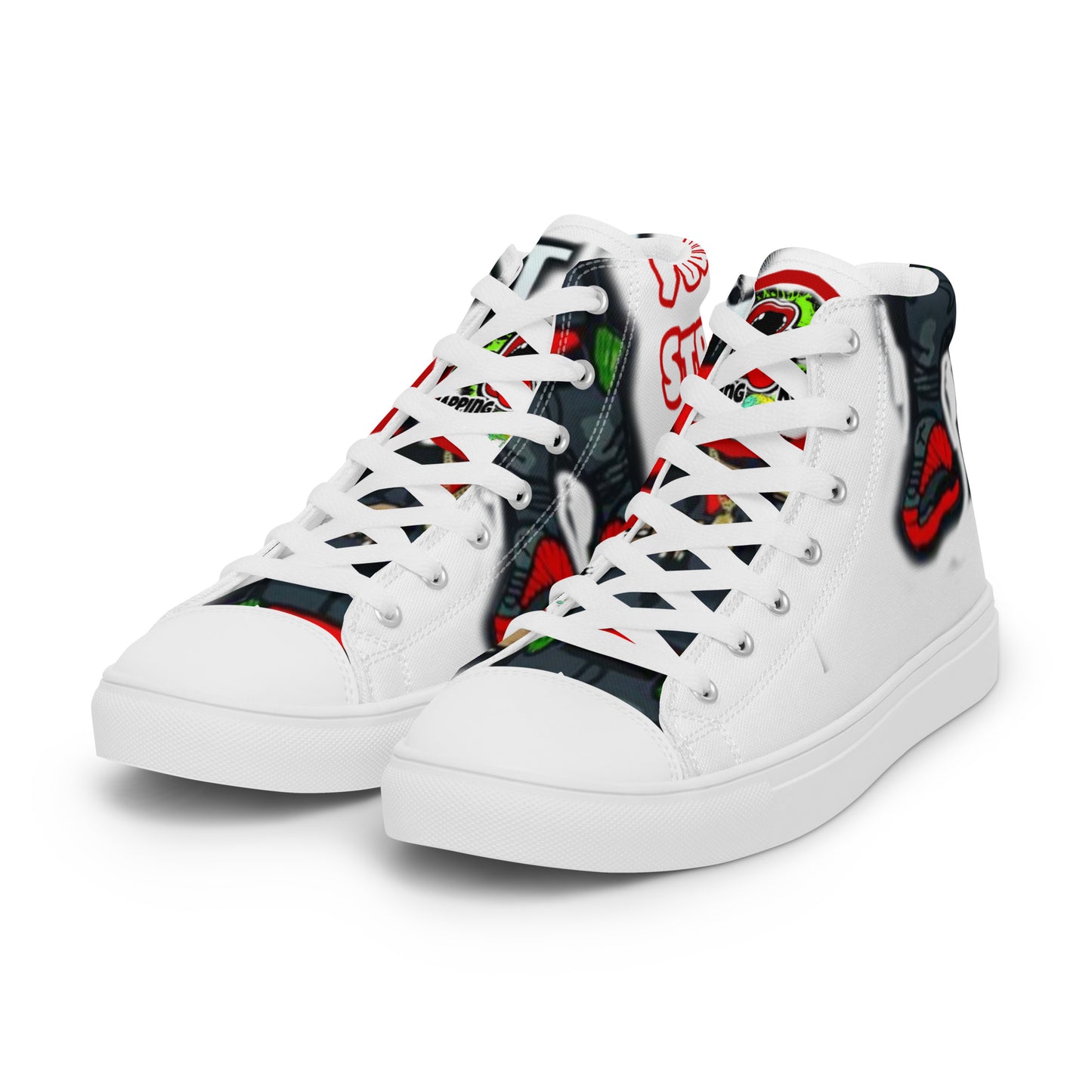 Men’s high top canvas shoes