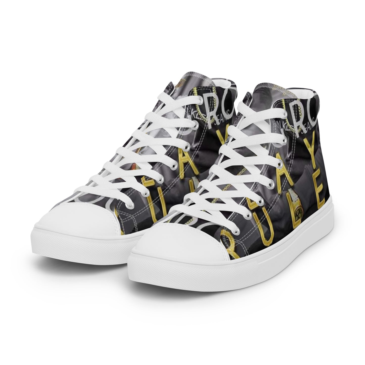 Young Row Men’s high top canvas shoes