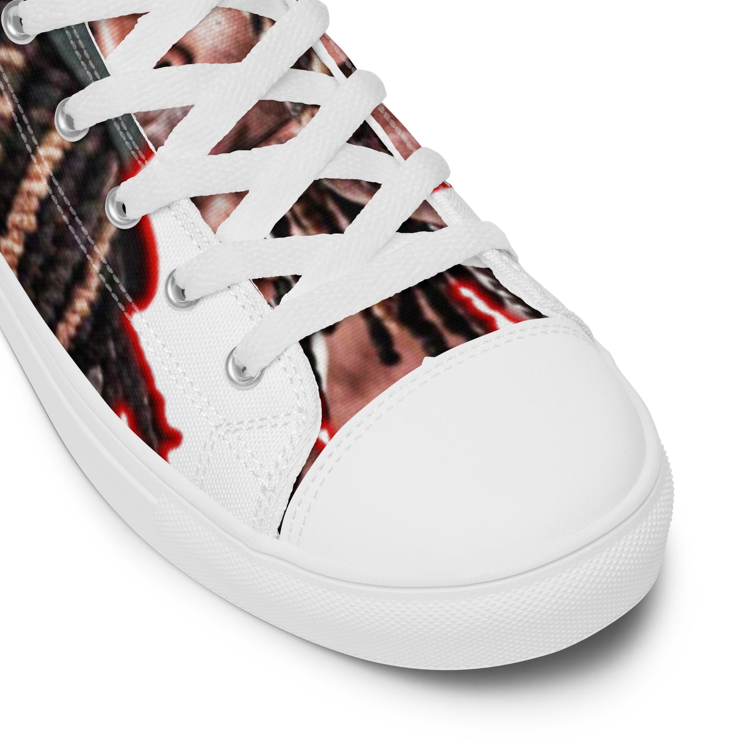 King von high top canvas shoes