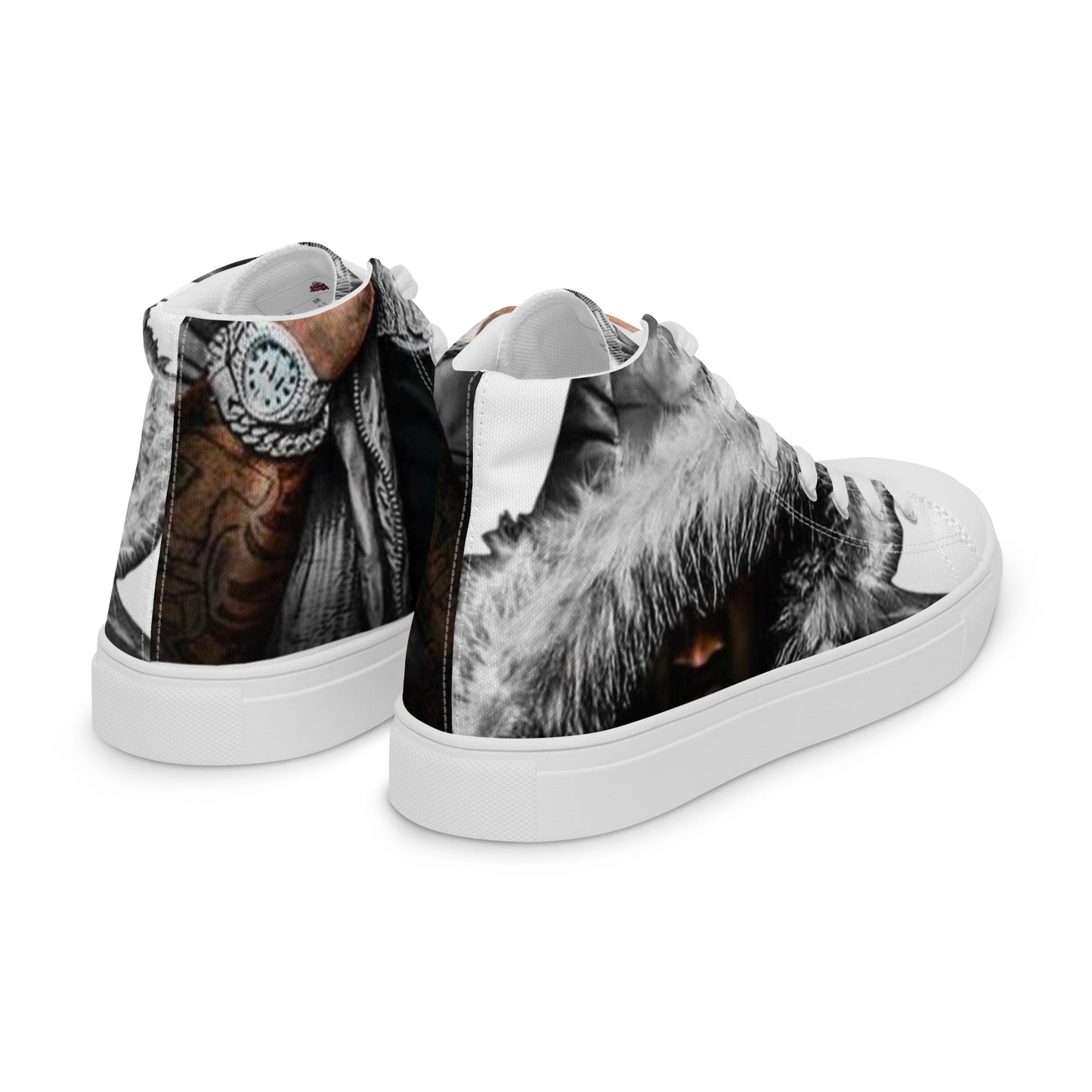 Mo3 Broken 💔 Love Men’s high top canvas shoes