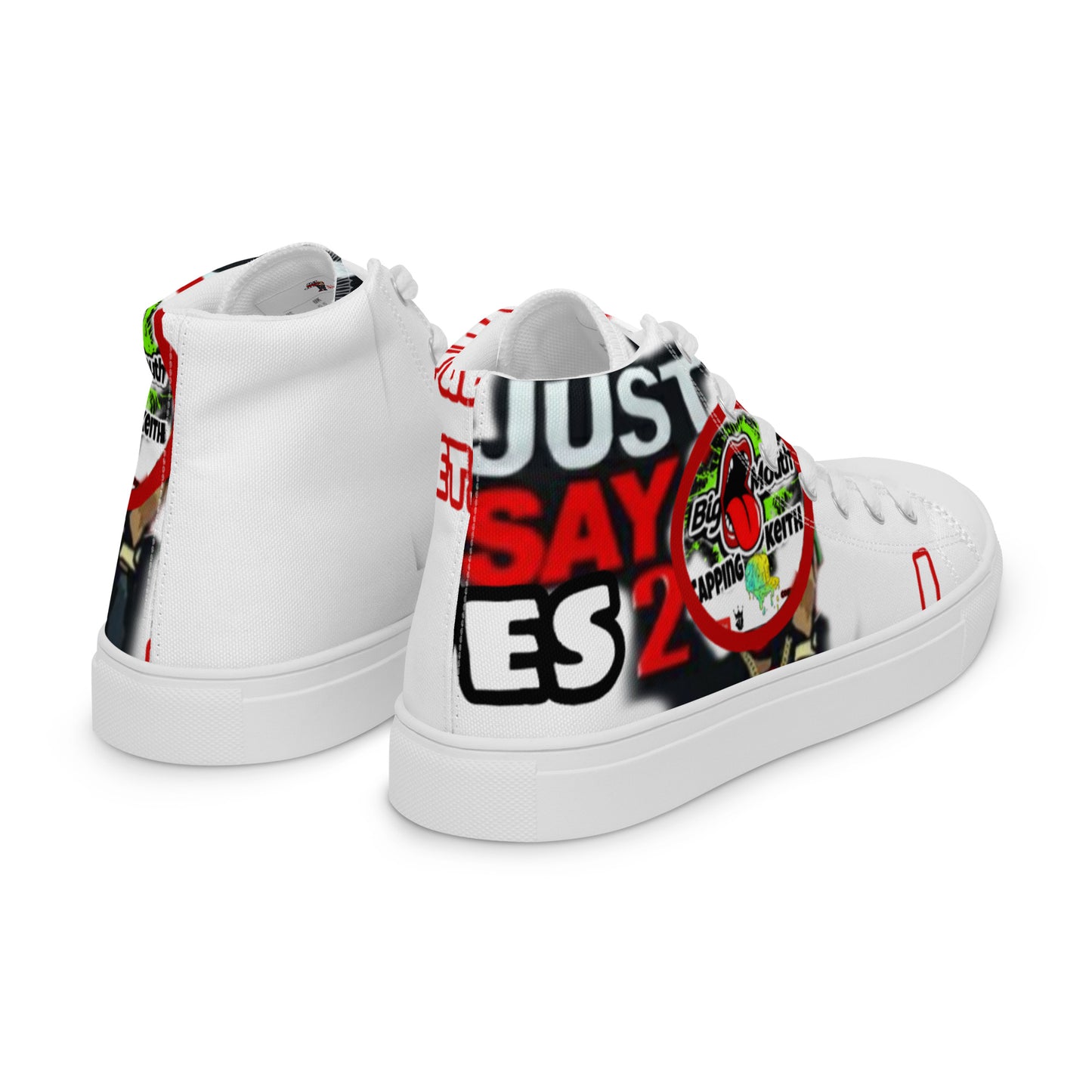 Men’s high top canvas shoes