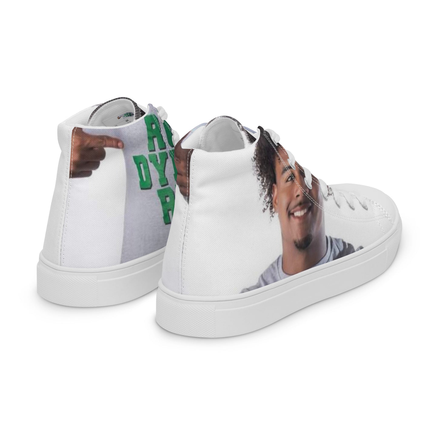 Run Dylan Run high top canvas shoes