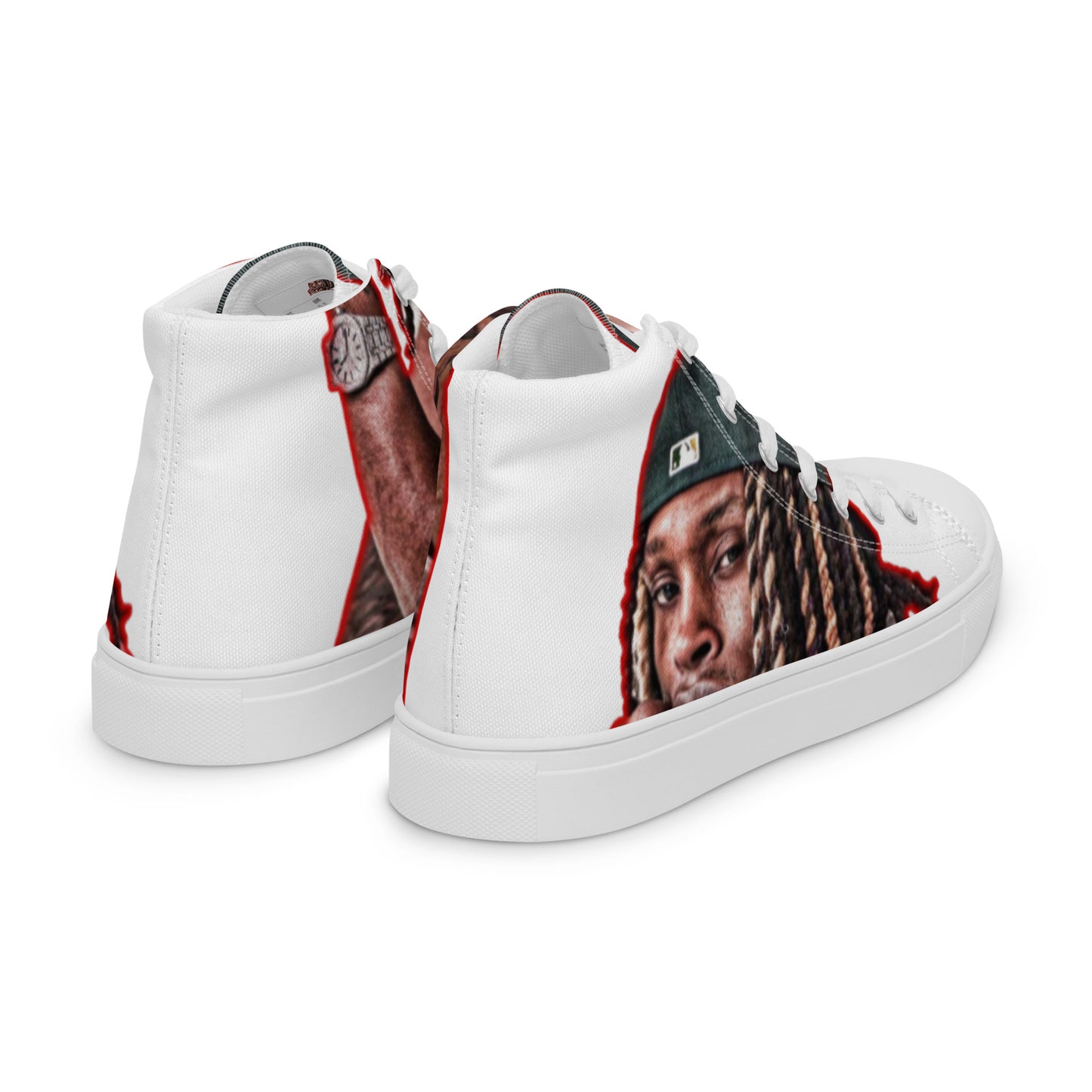 King von high top canvas shoes