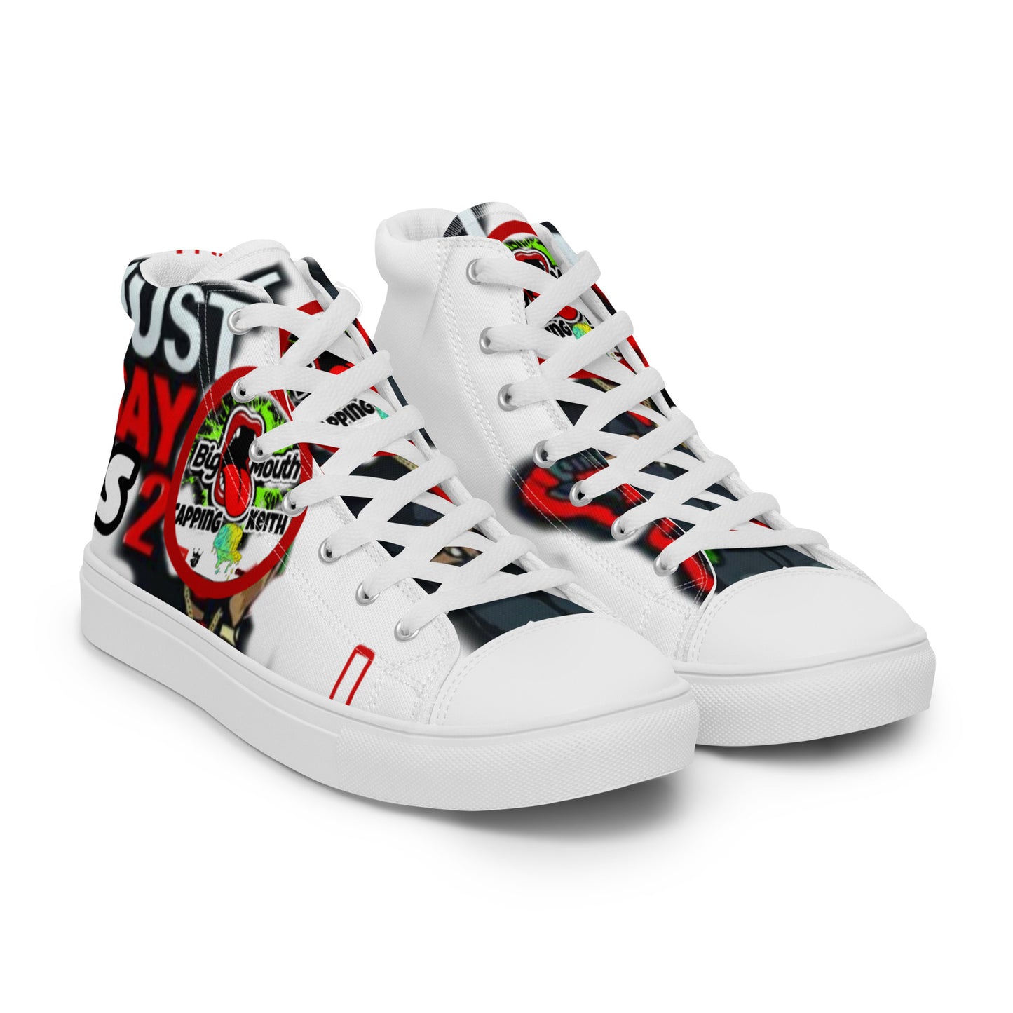 Men’s high top canvas shoes