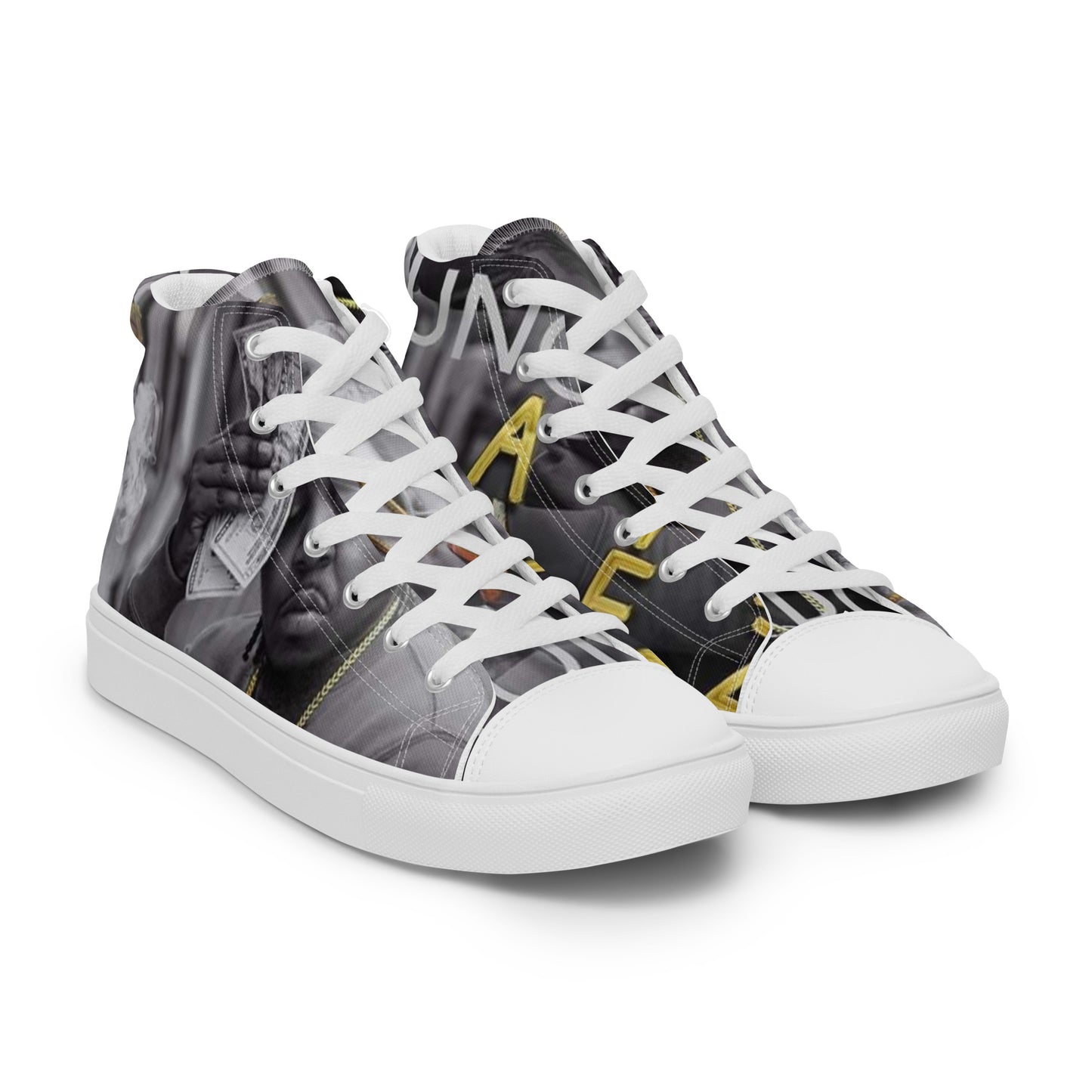 Young Row Men’s high top canvas shoes