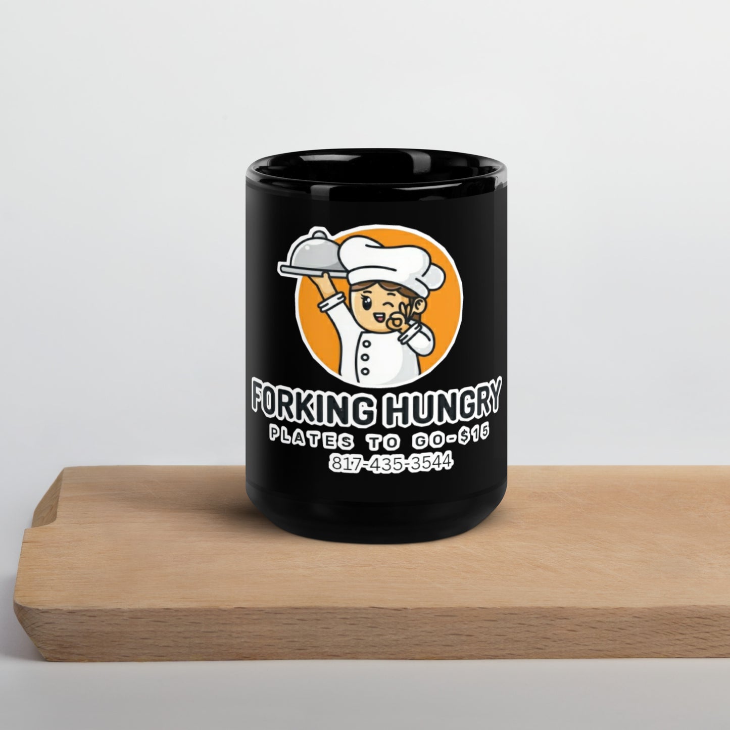 Forking Hungry Glossy Mug