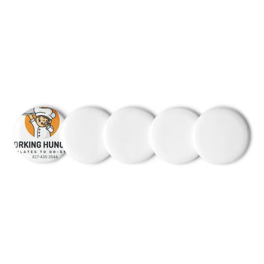 Set of pin buttons