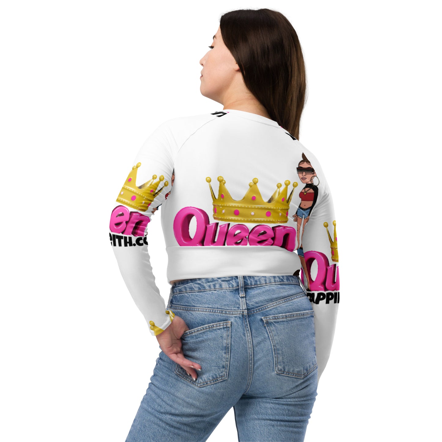 Capping Keith Queen long-sleeve crop top