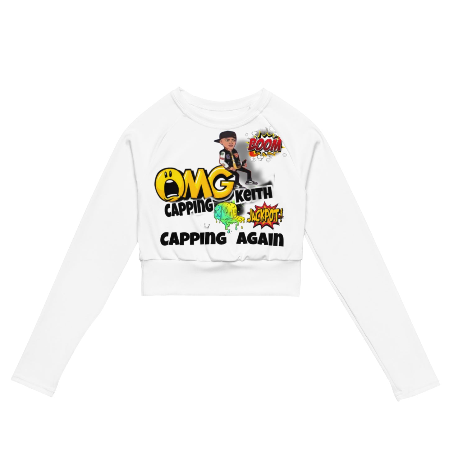 Capping Keith long-sleeve crop top