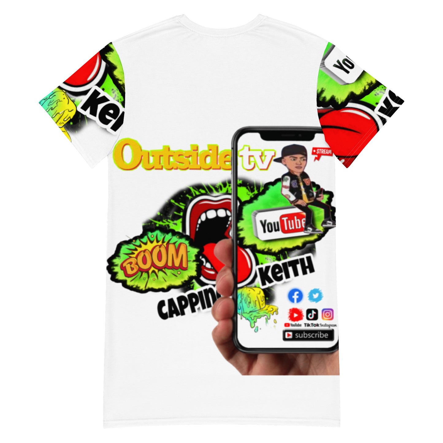 Capping Keith T-shirt dress