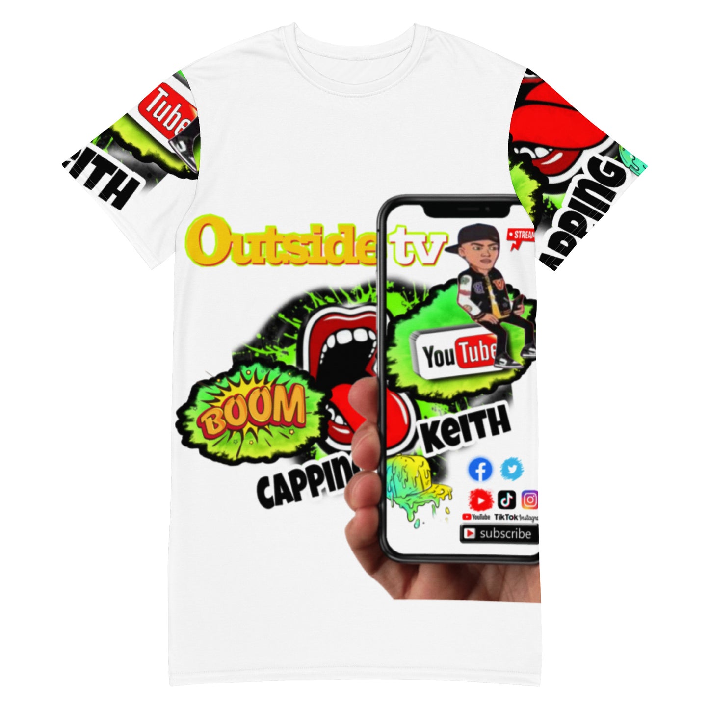 Capping Keith T-shirt dress