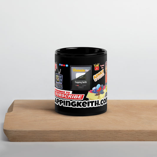 Cappingkeith Black Glossy Mug
