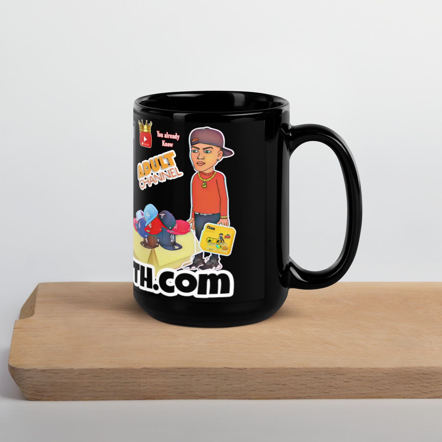 Cappingkeith Black Glossy Mug