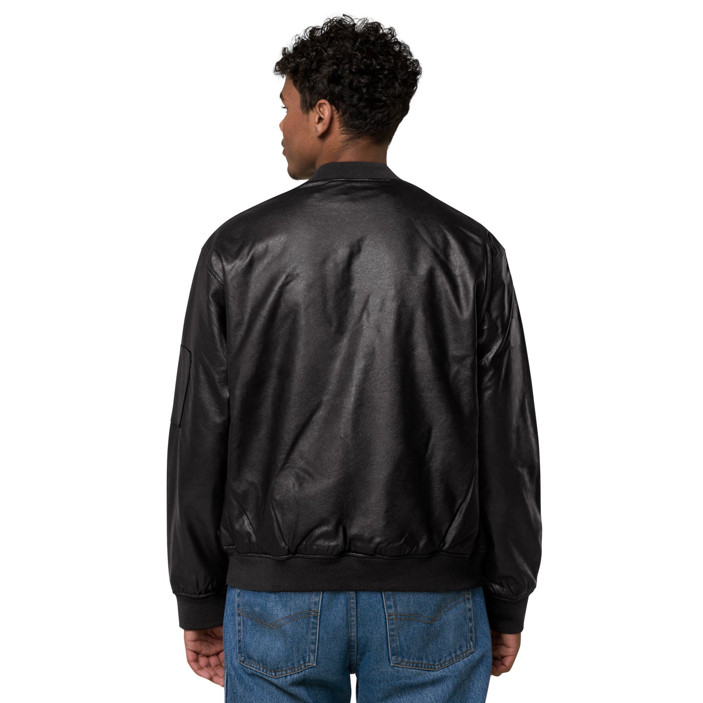 North Crowley Football Leather Bomber Jacket