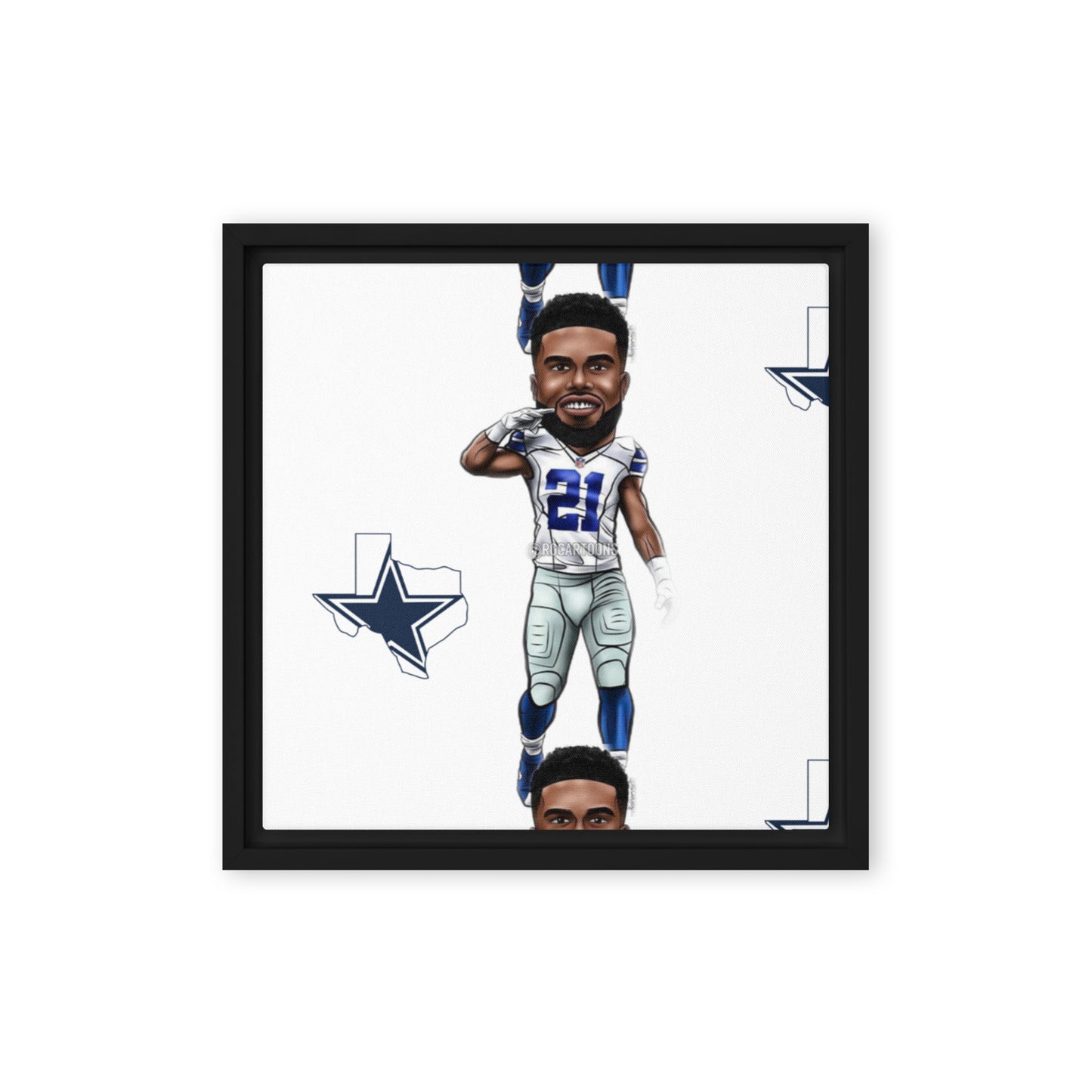 Dallas Framed canvas