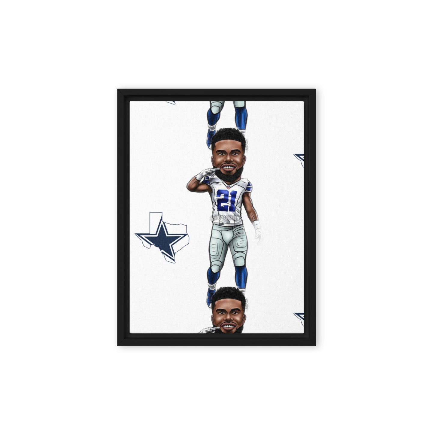 Dallas Framed canvas