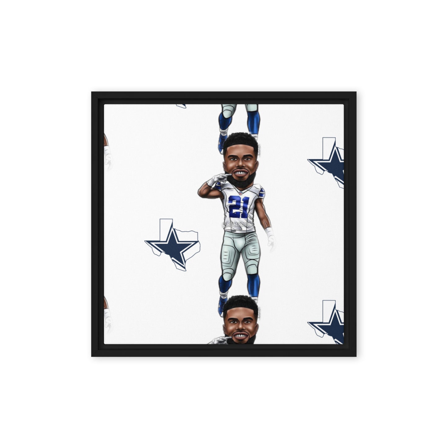 Dallas Framed canvas