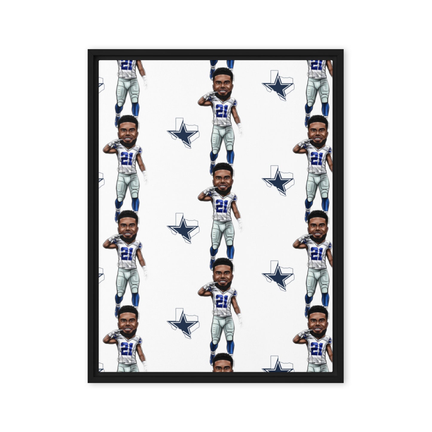 Dallas Framed canvas