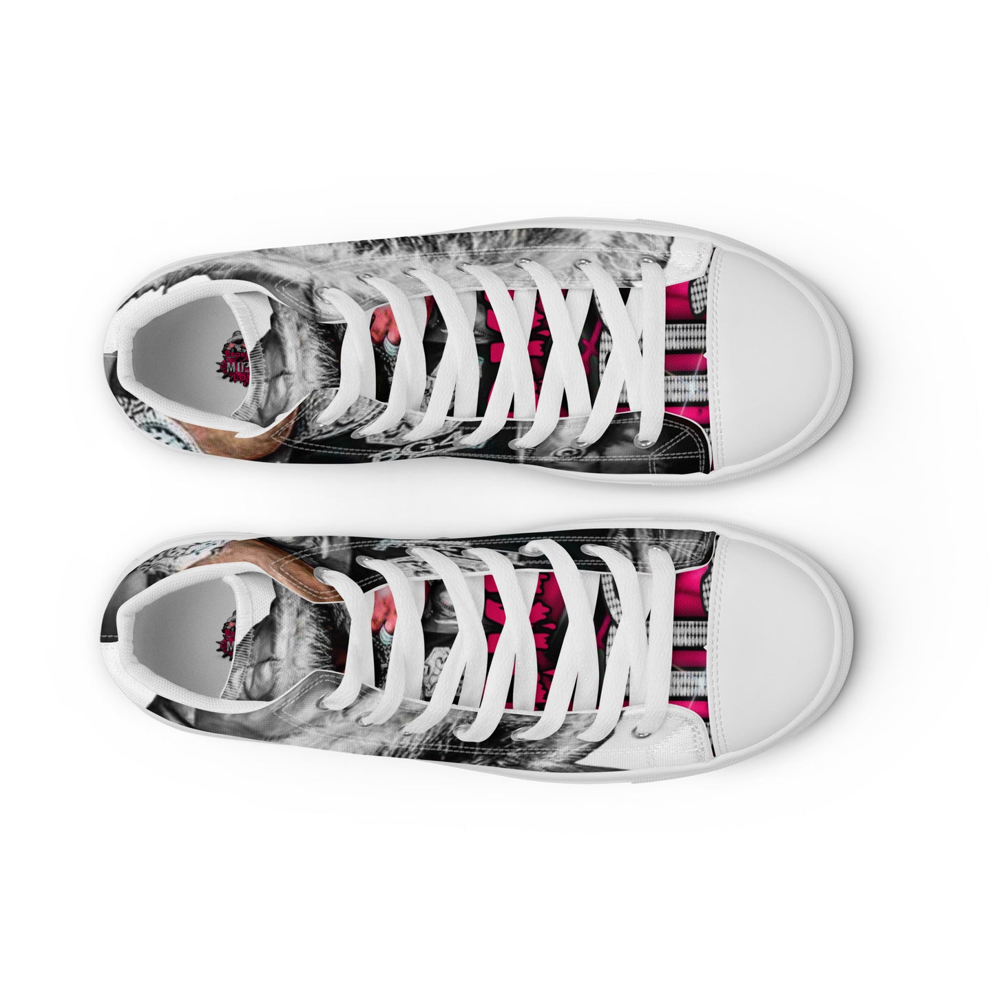 Mo3 Broken 💔 Love Men’s high top canvas shoes