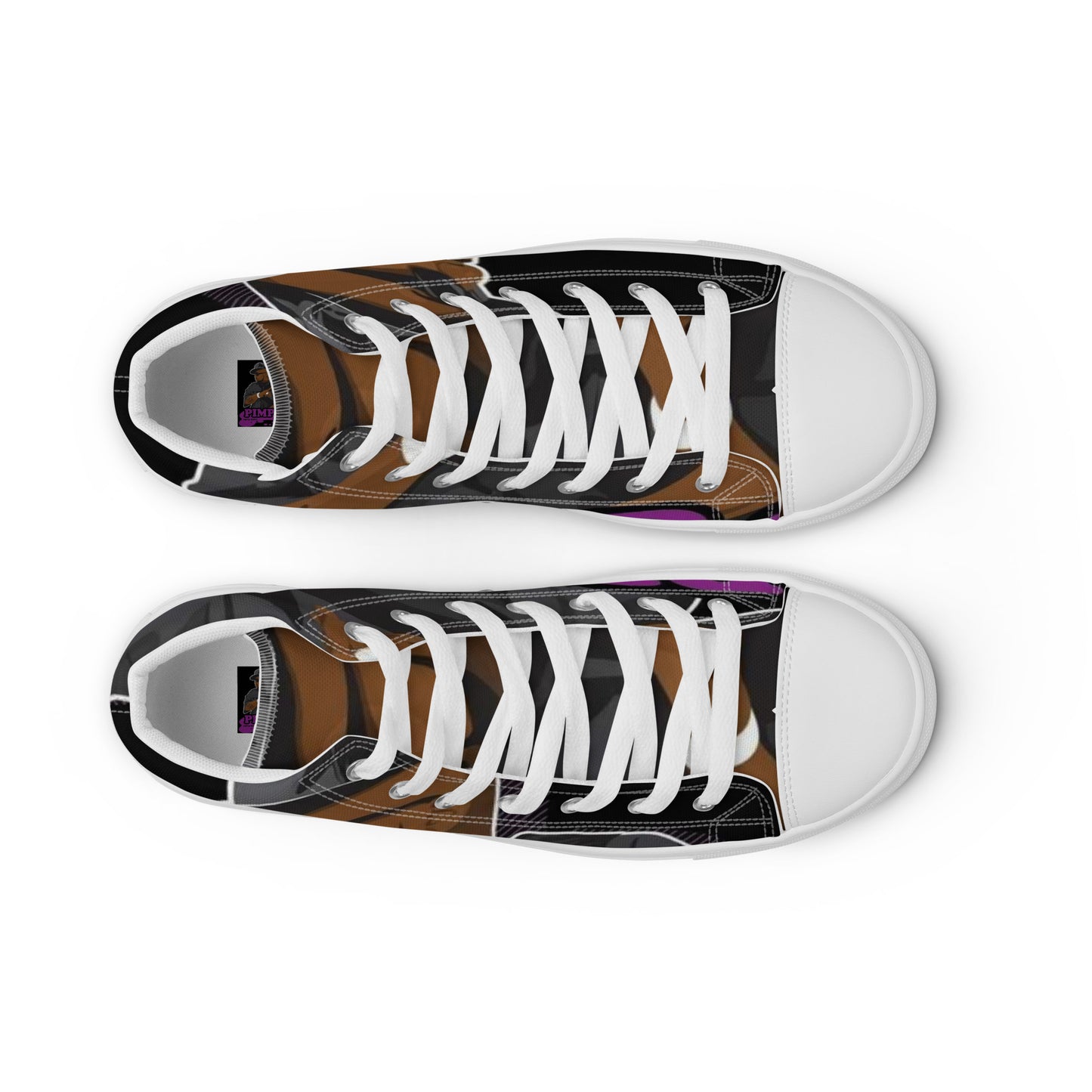Pimp C Men’s high top canvas shoes