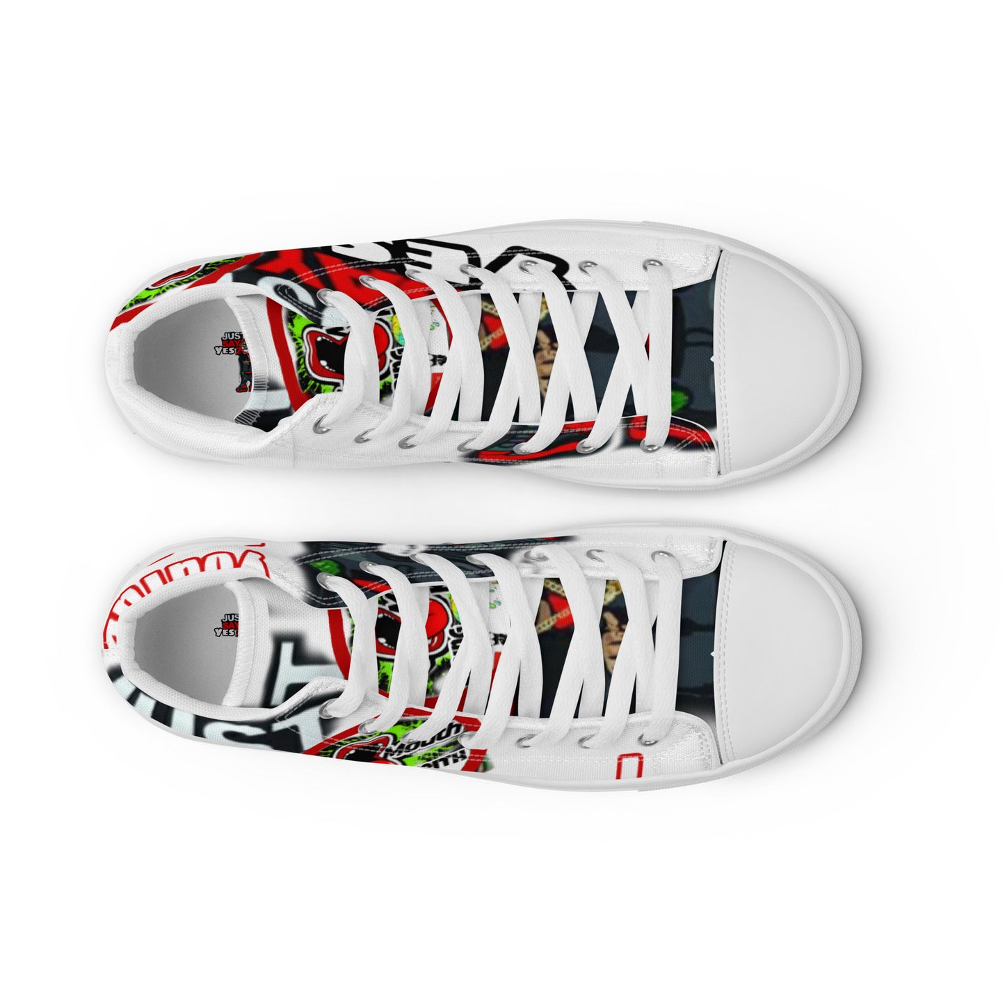 Men’s high top canvas shoes