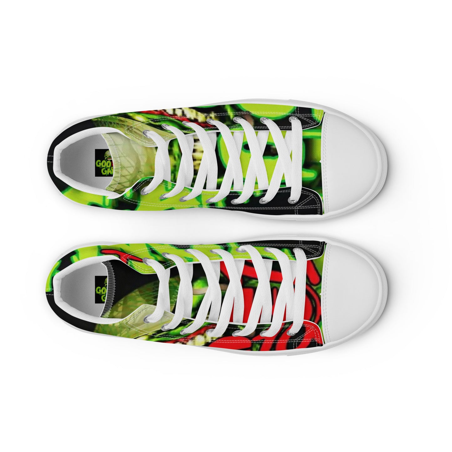 Goo Gang high top canvas shoes