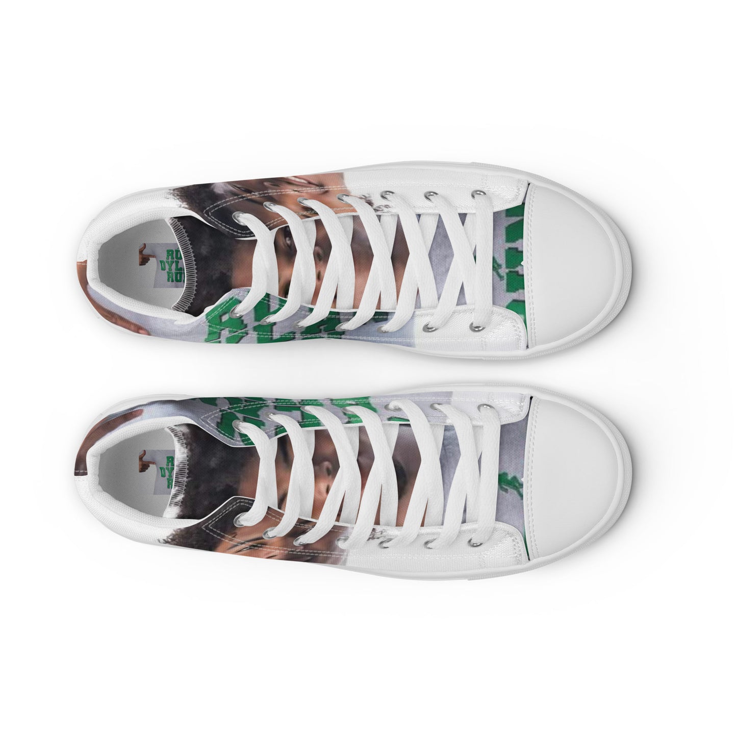 Run Dylan Run high top canvas shoes