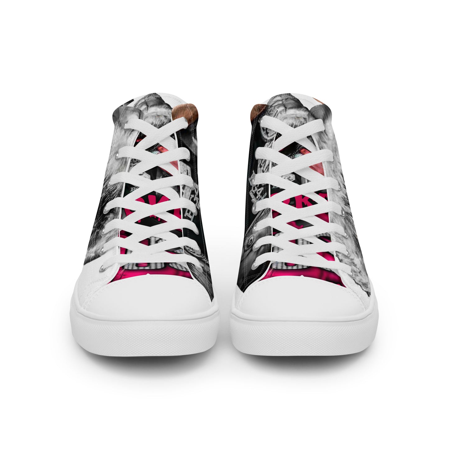 Mo3 Broken 💔 Love Men’s high top canvas shoes