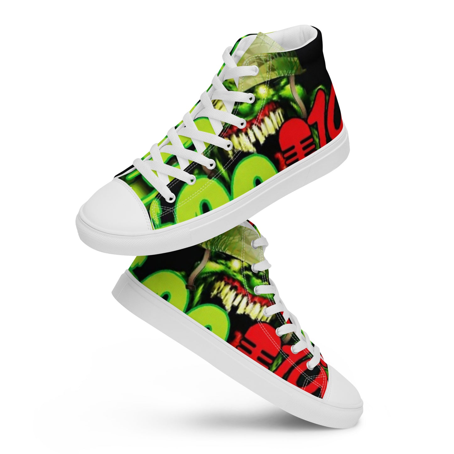 Goo Gang high top canvas shoes