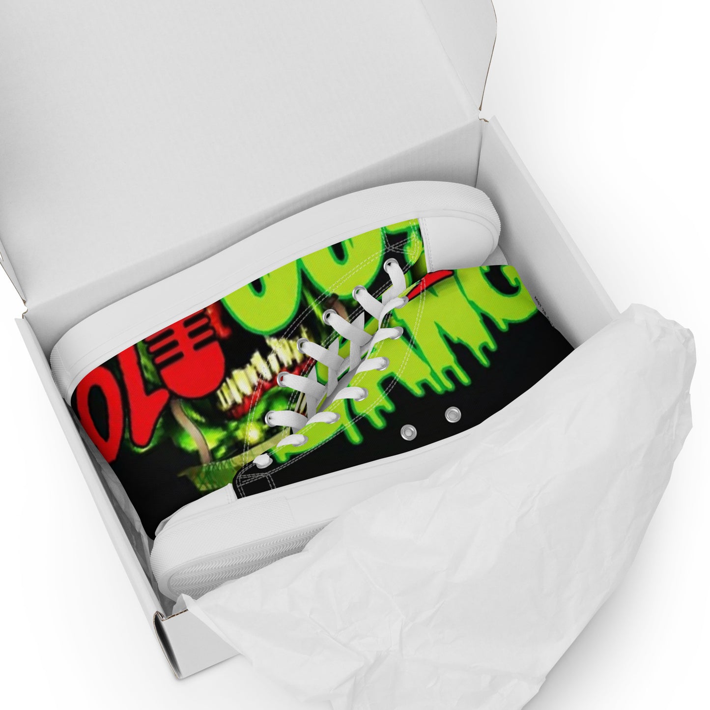 Goo Gang high top canvas shoes