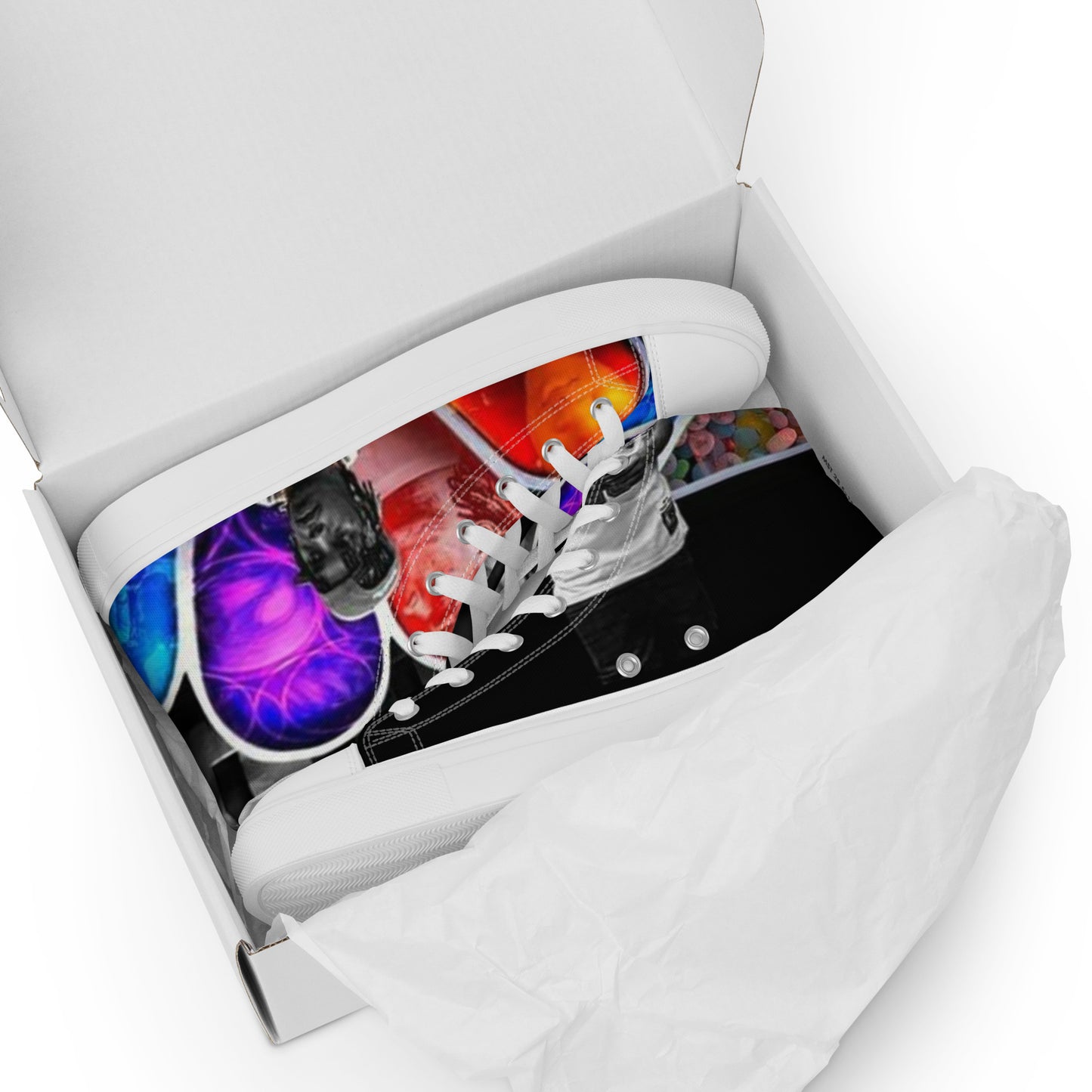 Kasino world 🌎 Men’s high top canvas shoes