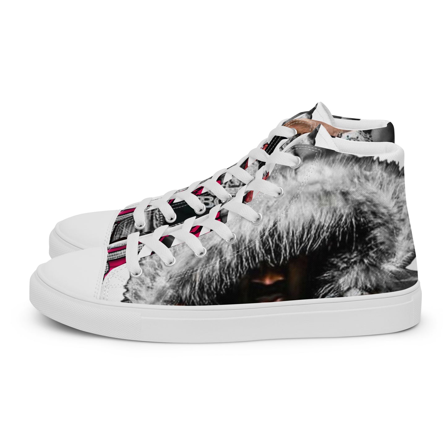 Mo3 Broken 💔 Love Men’s high top canvas shoes