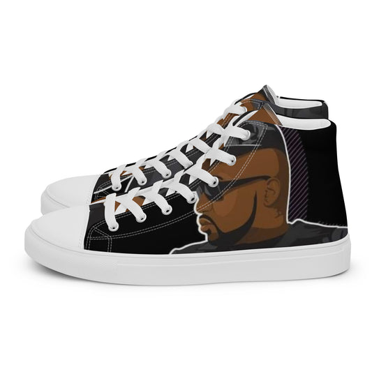 Pimp C Men’s high top canvas shoes