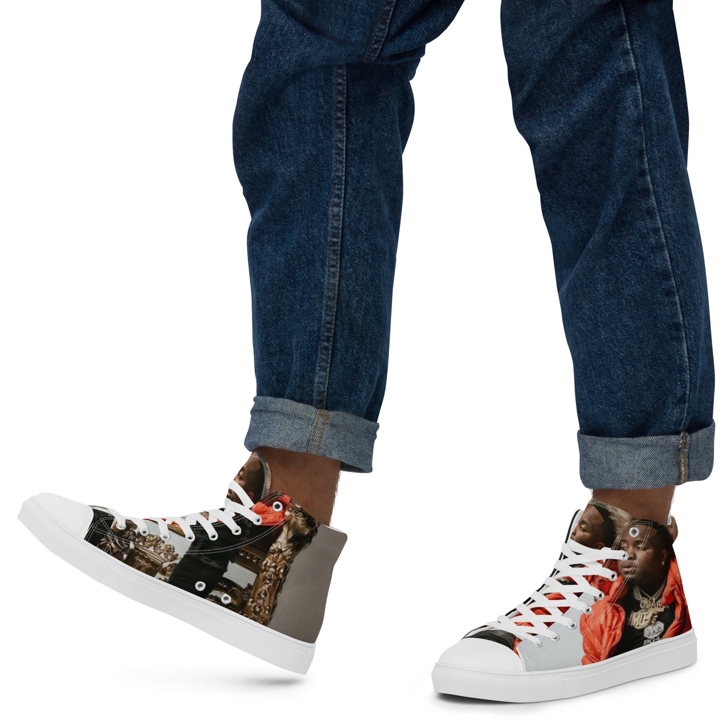 Mo3 king Men’s high top canvas shoes